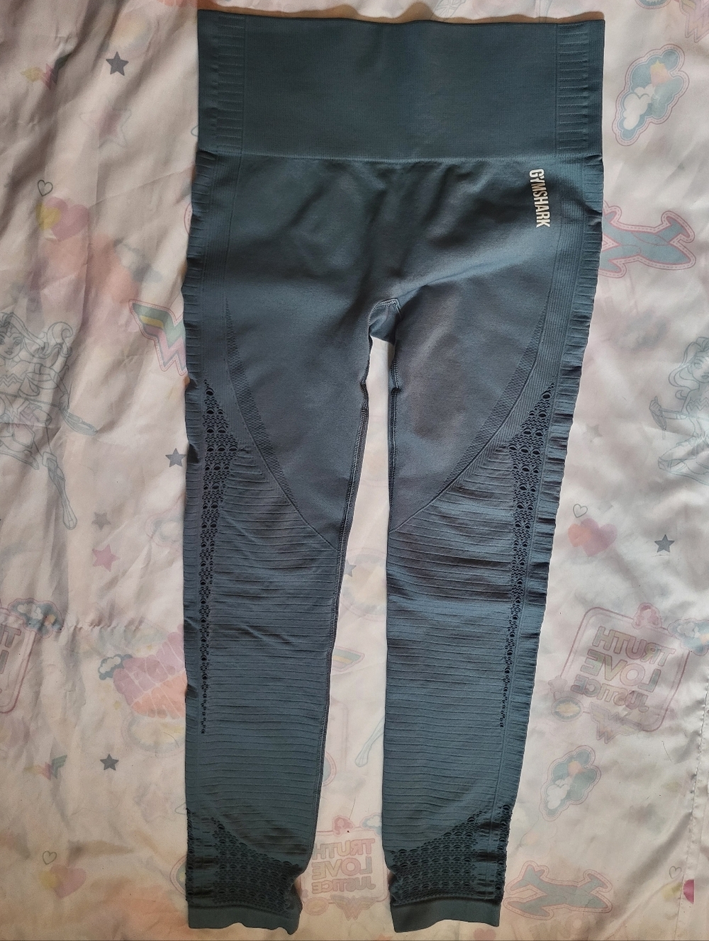 Gymshark Seamless High-Waist Leggings - Slate Blue